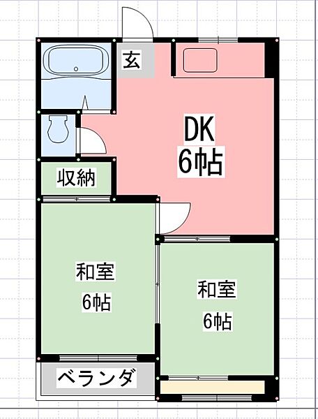 衣山駅前マンション 311｜愛媛県松山市衣山1丁目(賃貸マンション2DK・3階・42.31㎡)の写真 その2