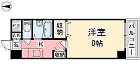 ジョイフル第5中村  ｜ 愛媛県松山市中村3丁目（賃貸マンション1K・4階・24.79㎡） その2