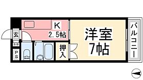 キャッスル朝生田　西棟  ｜ 愛媛県松山市朝生田町5丁目（賃貸マンション1K・5階・24.00㎡） その2