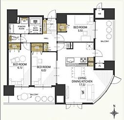 間取図画像 3LDK