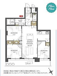 朝日プラザ長町 3LDKの間取図画像