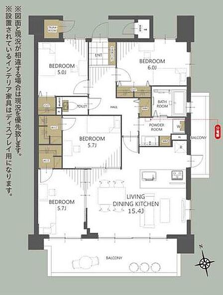 10階南西向き、角部屋住戸につき、陽当たり・通風・眺望良好です。収納スペースの多いお部屋で、お荷物が多いご家庭も安心ですね。