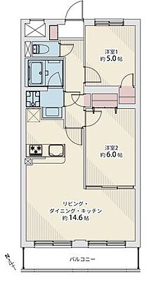 間取り セザール第二富沢 3階/307