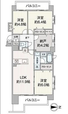 間取り ナイスアーバンステイツ南仙台 3階/308