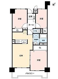 ライオンズステーションプラザ津々美 3LDKの間取図画像