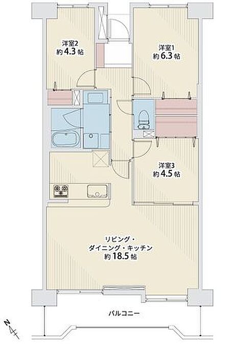 11階南向きにつき、陽当たり・通風・眺望良好です。収納スペースの多いお部屋で、お荷物が多いご家庭も安心ですね。