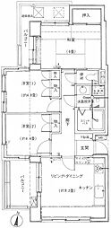 クレール川口プラザ 3LDKの間取図画像