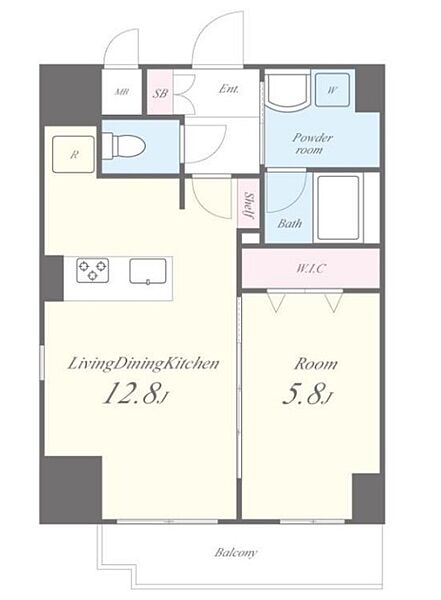 グランデュール秋葉原 801｜東京都台東区台東１丁目(賃貸マンション1LDK・8階・43.07㎡)の写真 その2