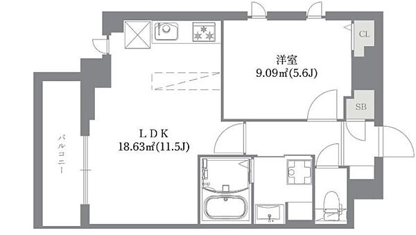 アネックスコート 305｜東京都江東区北砂６丁目(賃貸マンション1LDK・3階・41.11㎡)の写真 その2