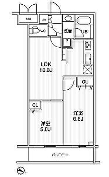 ＬＩＭＥ　ＲＥＳＩＤＥＮＣＥ　ＨＩＫＩＦＵＮＥ（ライムレジデ 224｜東京都墨田区東向島１丁目(賃貸マンション2LDK・2階・48.02㎡)の写真 その2