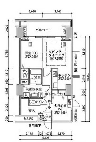 東雲キャナルコートCODAN17号棟 1002｜東京都江東区東雲１丁目(賃貸マンション1SLDK・10階・60.39㎡)の写真 その2