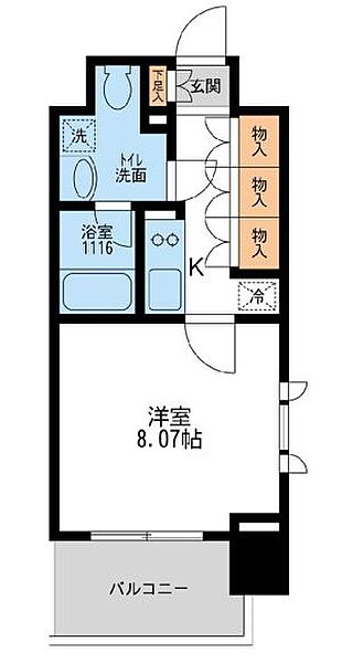 アーデン清澄白河 1304｜東京都江東区常盤２丁目(賃貸マンション1K・13階・27.64㎡)の写真 その2