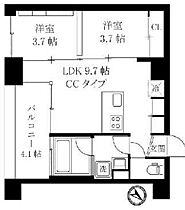 オレア日本橋浜町 203 ｜ 東京都中央区日本橋浜町１丁目11-10（賃貸マンション2LDK・2階・40.84㎡） その2