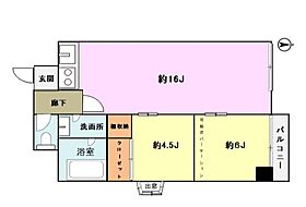 錦糸町パークハイツ 203 ｜ 東京都墨田区太平３丁目13-7（賃貸マンション2LDK・2階・56.62㎡） その2