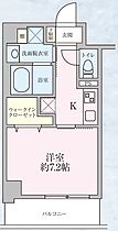 カーロヴィレッタ　3 303 ｜ 東京都江戸川区中葛西３丁目18-10（賃貸マンション1K・3階・28.47㎡） その2