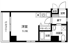 リバーシア佃 402 ｜ 東京都中央区佃２丁目5-14（賃貸マンション1R・4階・25.21㎡） その2