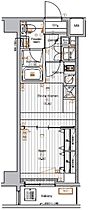 ザ・プレミアムキューブG潮見 616 ｜ 東京都江東区潮見２丁目10-25（賃貸マンション1DK・6階・25.62㎡） その2