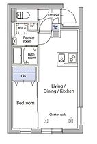 アトリオフラッツ菊川 402 ｜ 東京都江東区森下５丁目16-8（賃貸マンション1LDK・4階・28.14㎡） その2