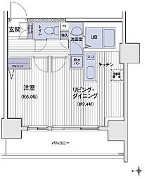 エスティメゾン大島 1LDKの間取図画像