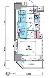 ジェノヴィア押上スカイガーデン 1Kの間取図画像