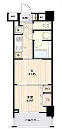 日神デュオステージ亀戸 2Kの間取図画像