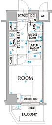 ARTESSIMOMONDO 1Kの間取図画像