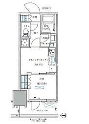 江東区大島4丁目マンション 1DKの間取図画像