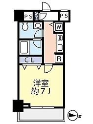 スカイコートパレス大島 1Kの間取図画像