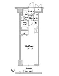 COMFORIA墨田立花 ワンルームの間取図画像