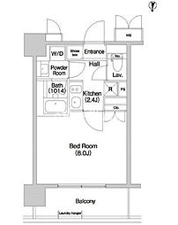 COMFORIA大島 1Kの間取図画像