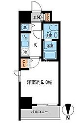 KDXレジデンス大島 1Kの間取図画像