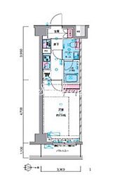 ジェノヴィア押上スカイガーデン 1Kの間取図画像
