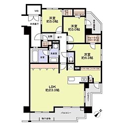 サンメゾン春日 3LDKの間取図画像