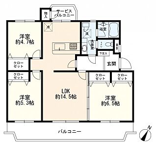 間取り:3LDK 間取り:3LDK