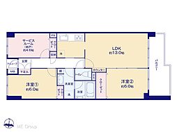 間取図画像 2SLDK