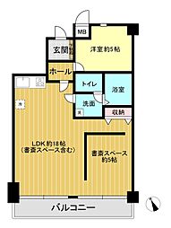 セザール希望ケ丘 1LDKの間取図画像