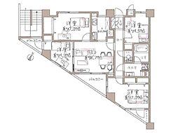プレジャーガーデン星ケ丘 4LDKの間取図画像
