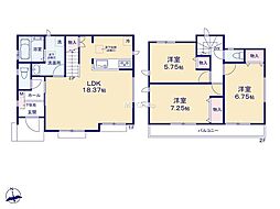 八王子市北野町　新築戸建　全3棟　3号棟
