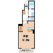 栃木県宇都宮市松原1丁目（賃貸アパート1R・1階・32.90㎡） その2