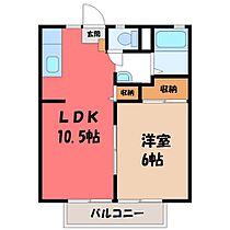 栃木県宇都宮市御幸本町（賃貸アパート1LDK・1階・35.91㎡） その2