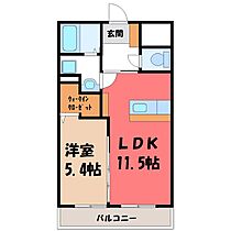 栃木県宇都宮市駒生町（賃貸マンション1LDK・2階・40.00㎡） その2