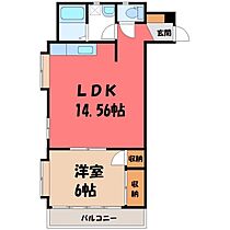 ヒライデコーポ A  ｜ 栃木県宇都宮市平出町（賃貸マンション1LDK・1階・44.71㎡） その2