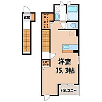 栃木県宇都宮市石井町（賃貸アパート1R・2階・40.80㎡） その2