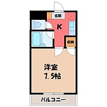 栃木県宇都宮市岩曽町（賃貸マンション1K・2階・20.00㎡） その2