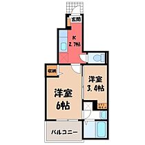 栃木県宇都宮市砥上町（賃貸アパート1K・1階・30.08㎡） その2