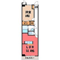 栃木県宇都宮市江曽島3丁目（賃貸マンション1LDK・2階・42.06㎡） その2