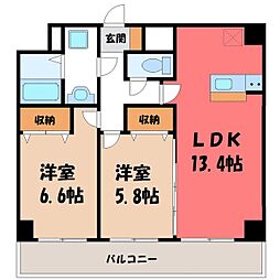 間取図画像 2LDK