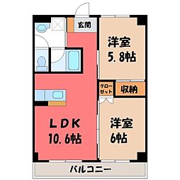 間取図画像 2LDK