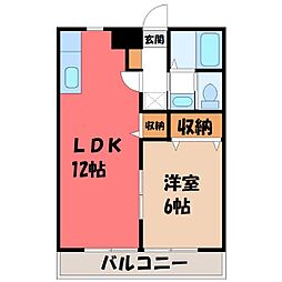 間取図画像 1LDK