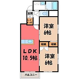 間取図画像 2LDK